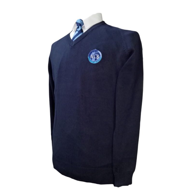 School Jersey V- Neck Navy main image 1