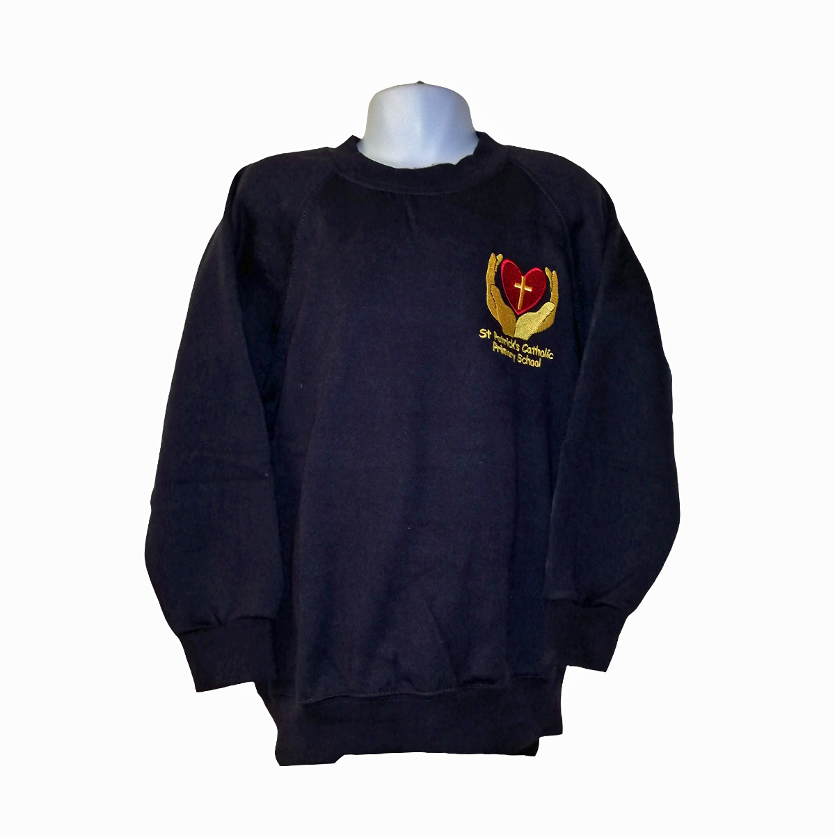 St Patricks Catholic Primary school navy sweatshirt – Stitch-Tech